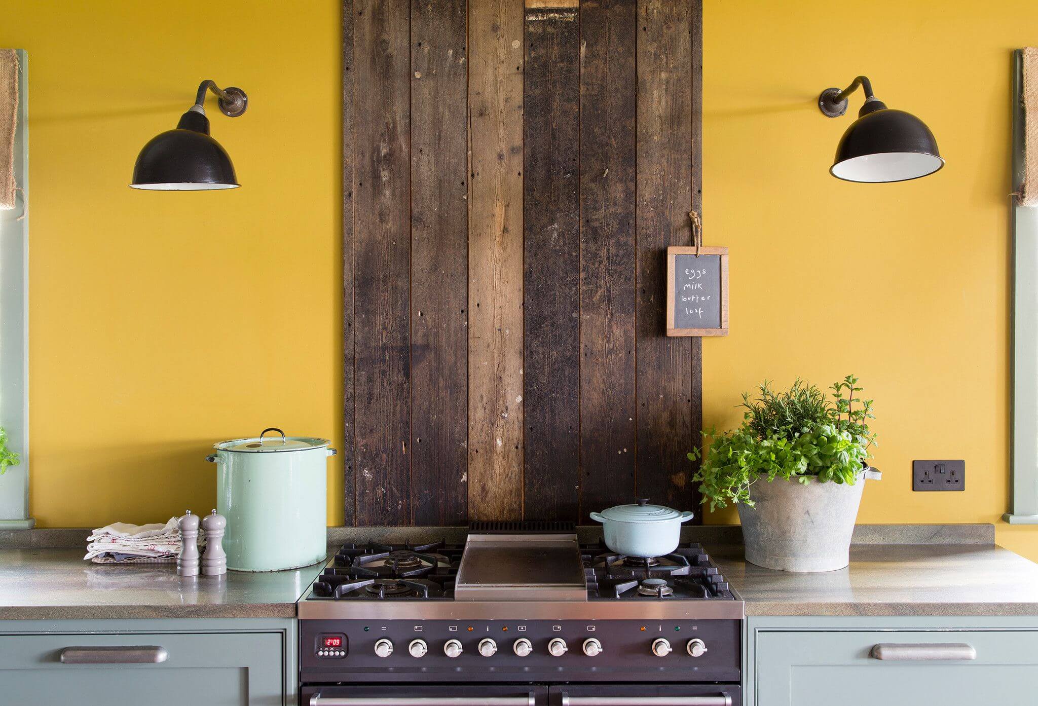 Modern rustic mustard